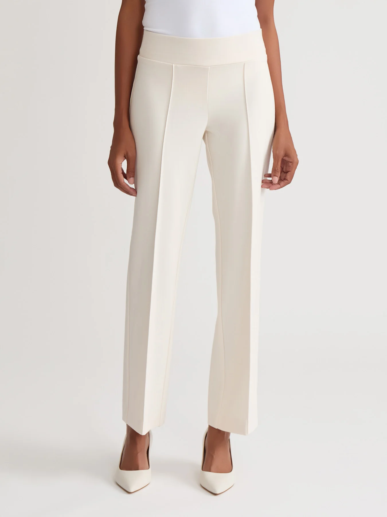Pull-On Pintuck Trouser, Serenity Knit