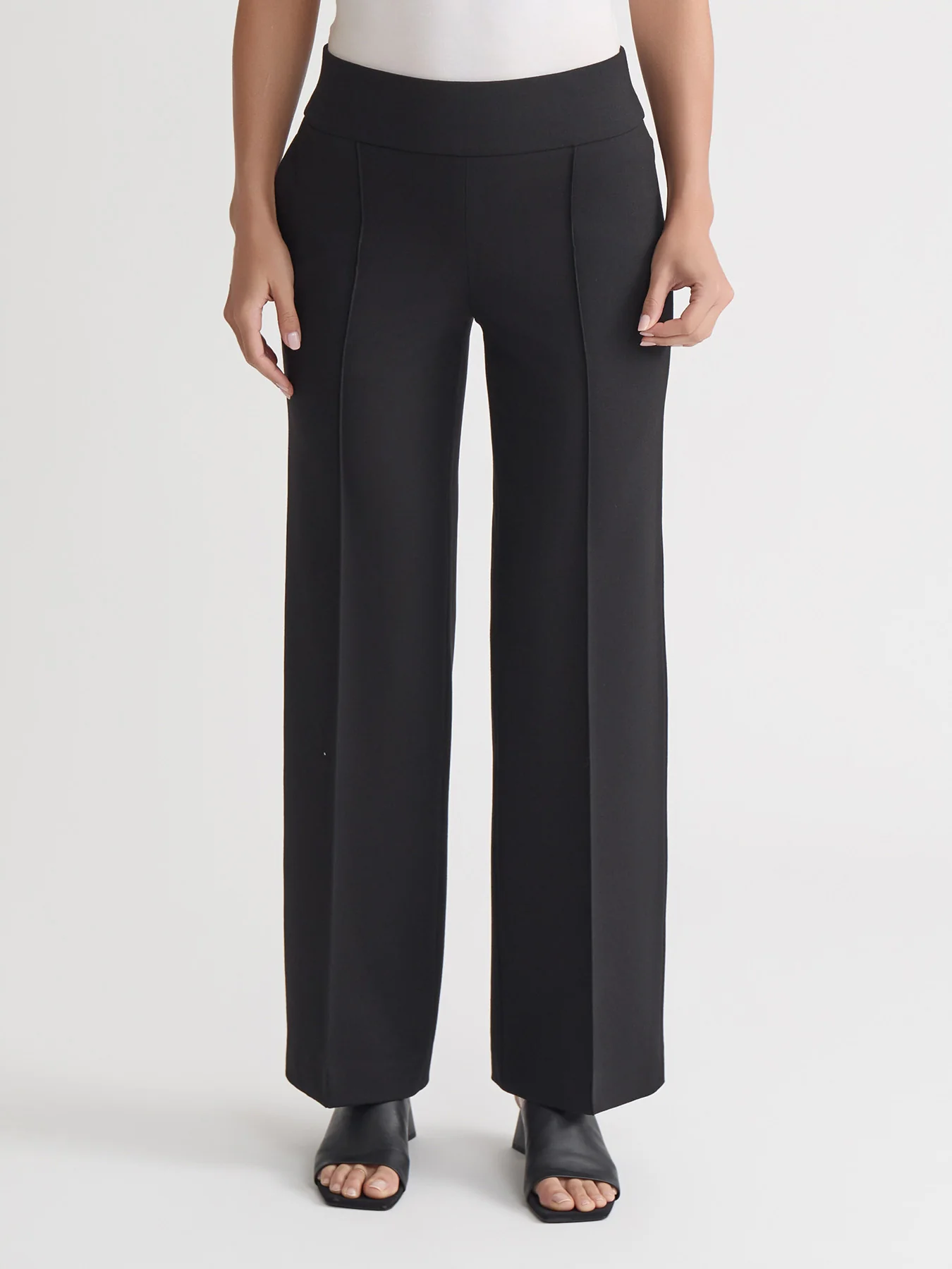 Pull On Pintuck Wide Leg, Modern Compression