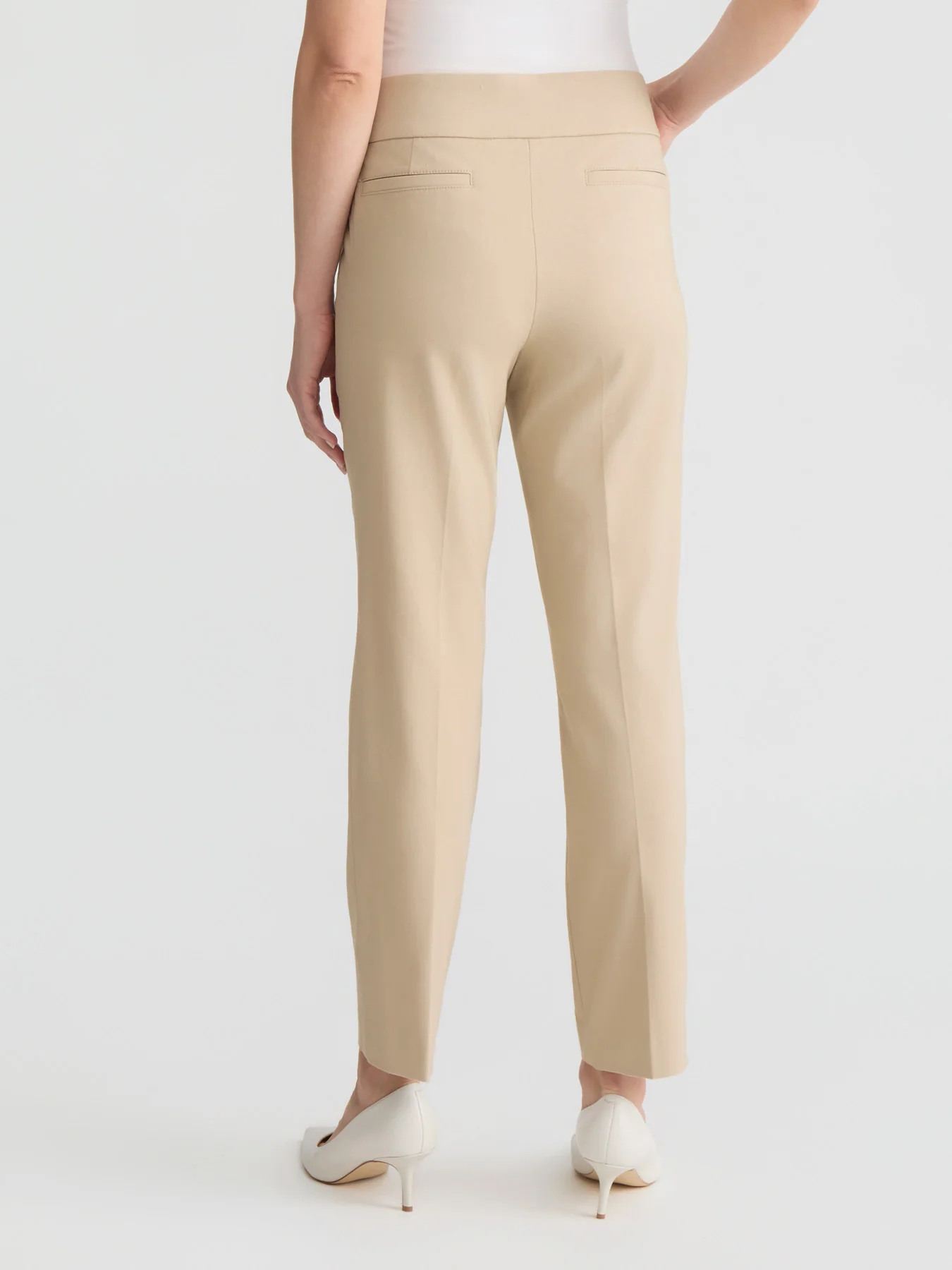 Pull-On Straight Ankle Pant, Stretch Twill - Image 3
