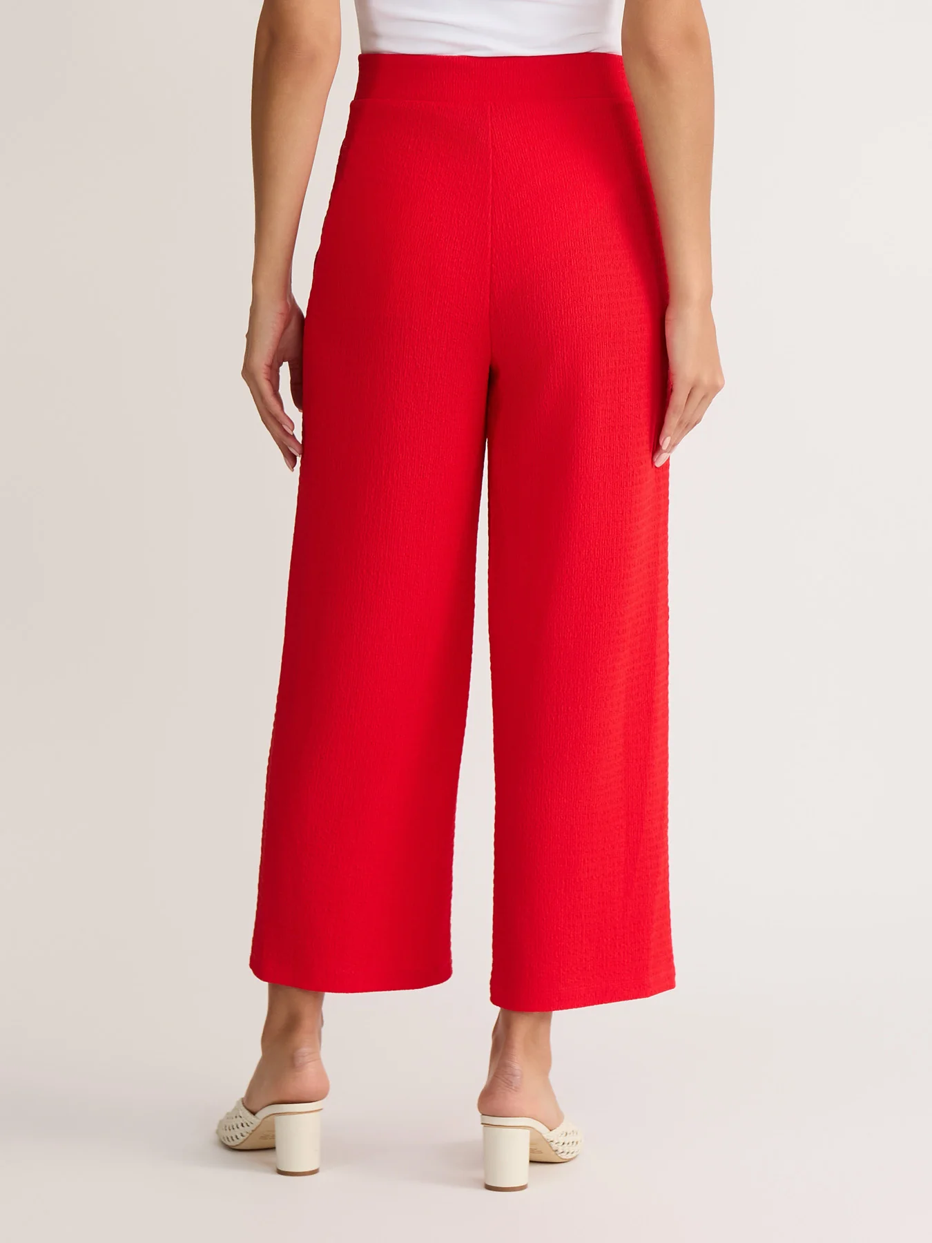 Petite Pull-On Wide Leg Pant, Seabreeze Crinkle - Image 3