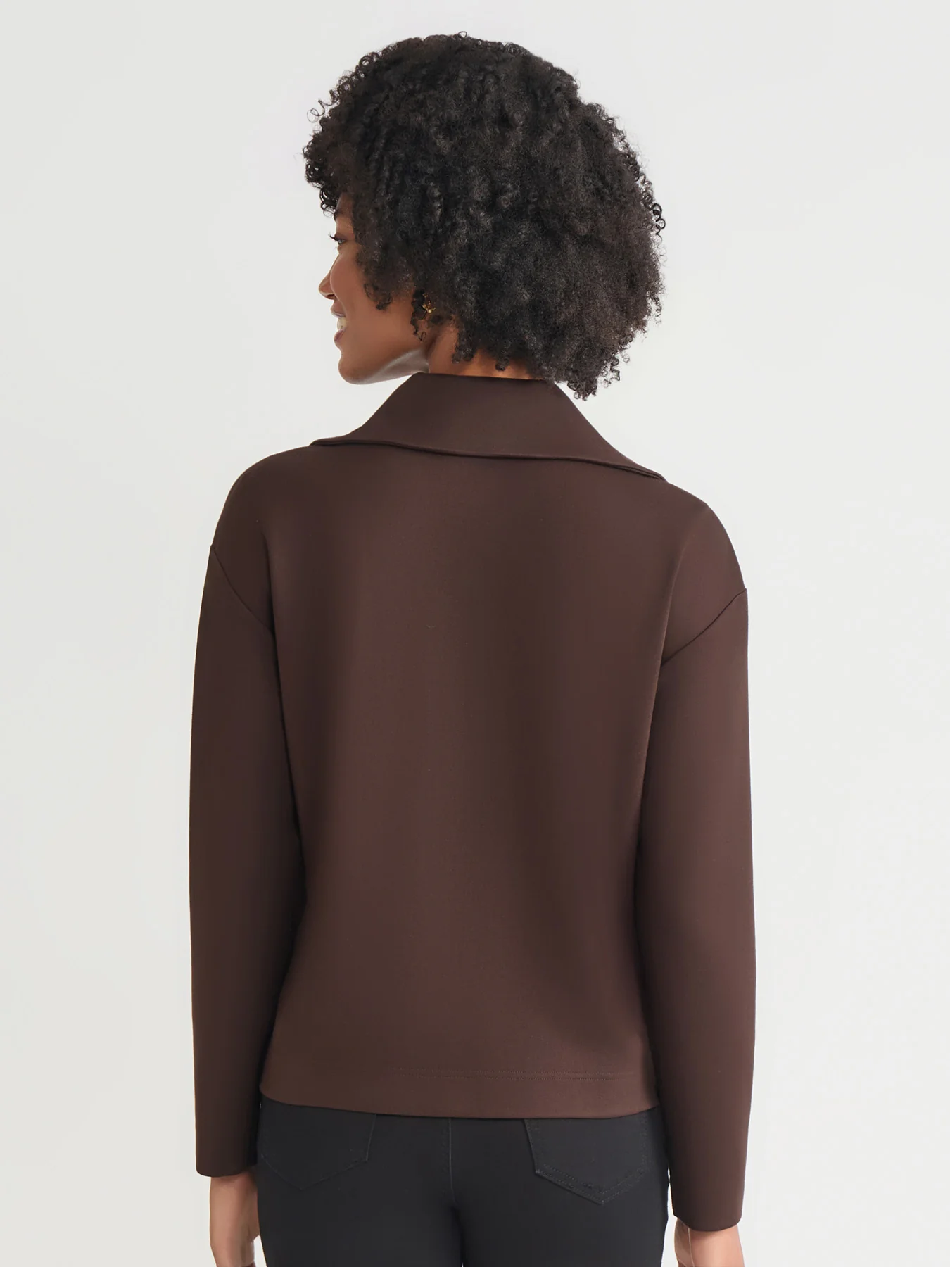 Quarter Zip Pull-Over Top, Serenity Knit - Image 4