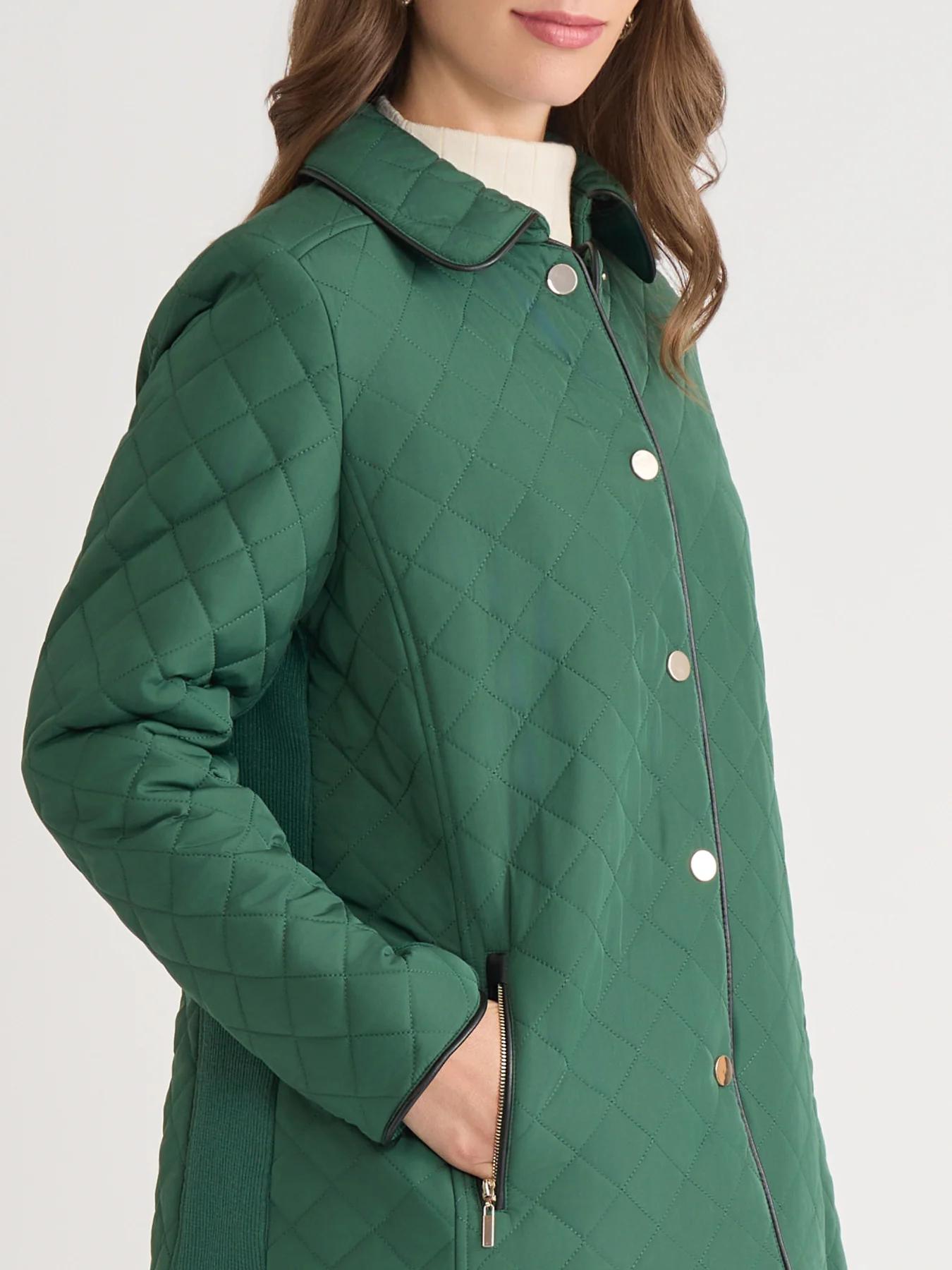 Quilted Snap Front Jacket - Image 3