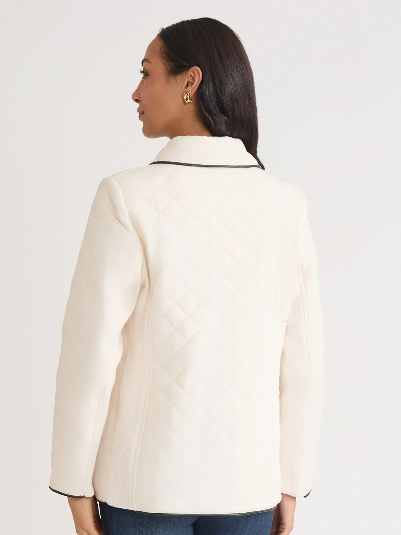 Quilted Snap Front Jacket - Image 4