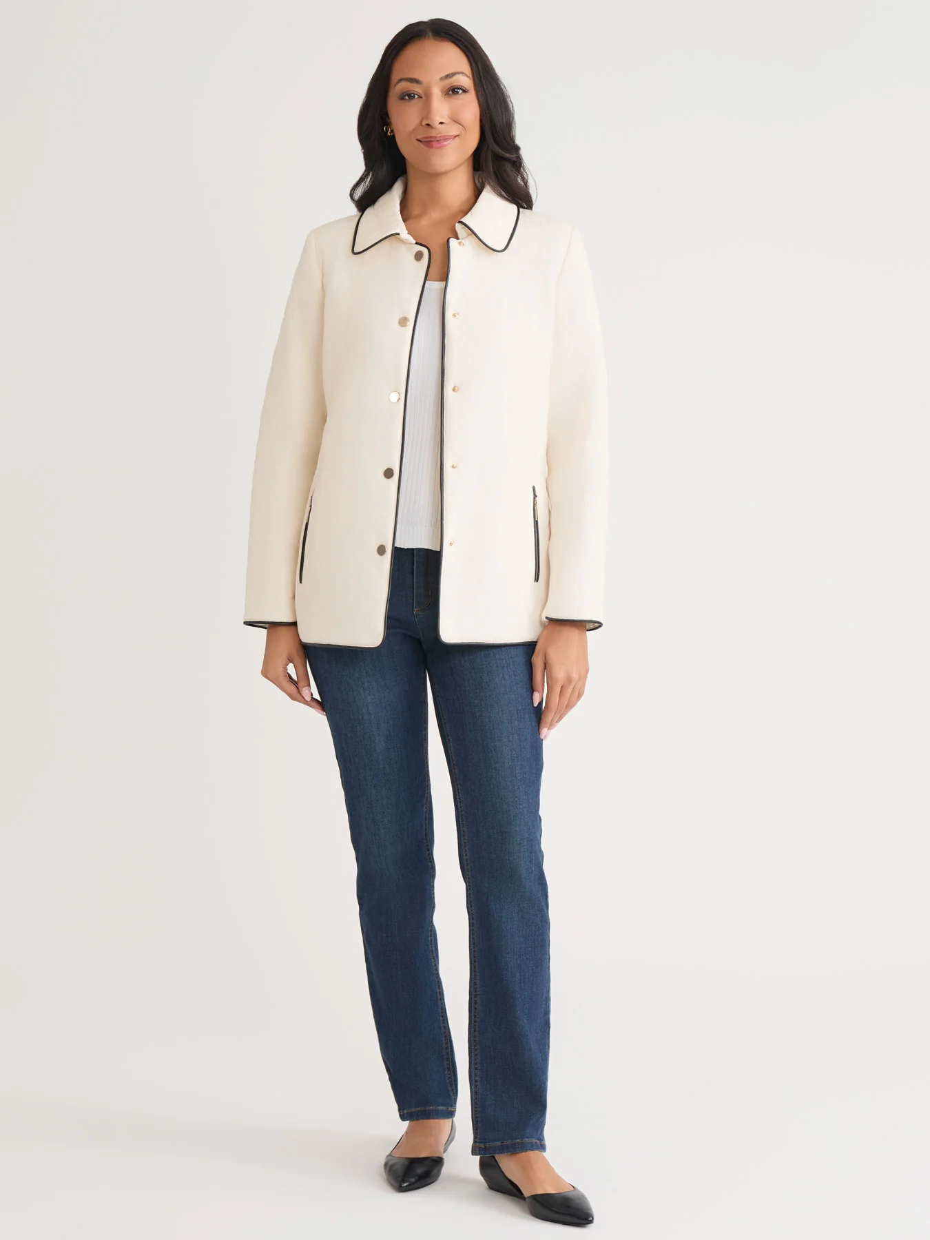 Quilted Snap Front Jacket - Image 5