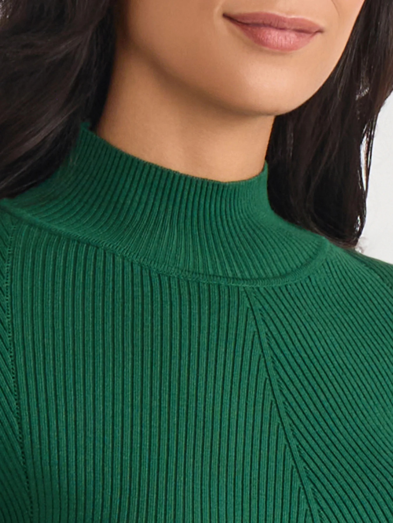 Ribbed Mock Neck Sweater - Image 3