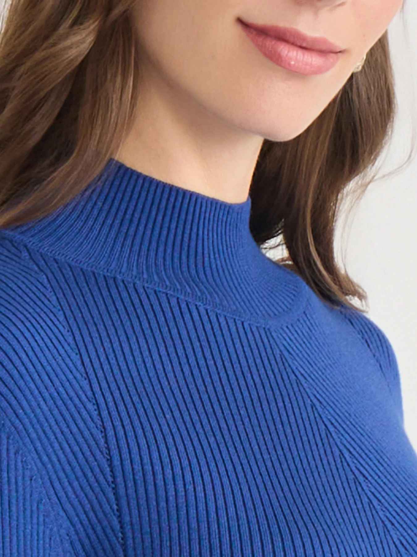 Ribbed Mock Neck Sweater - Image 3