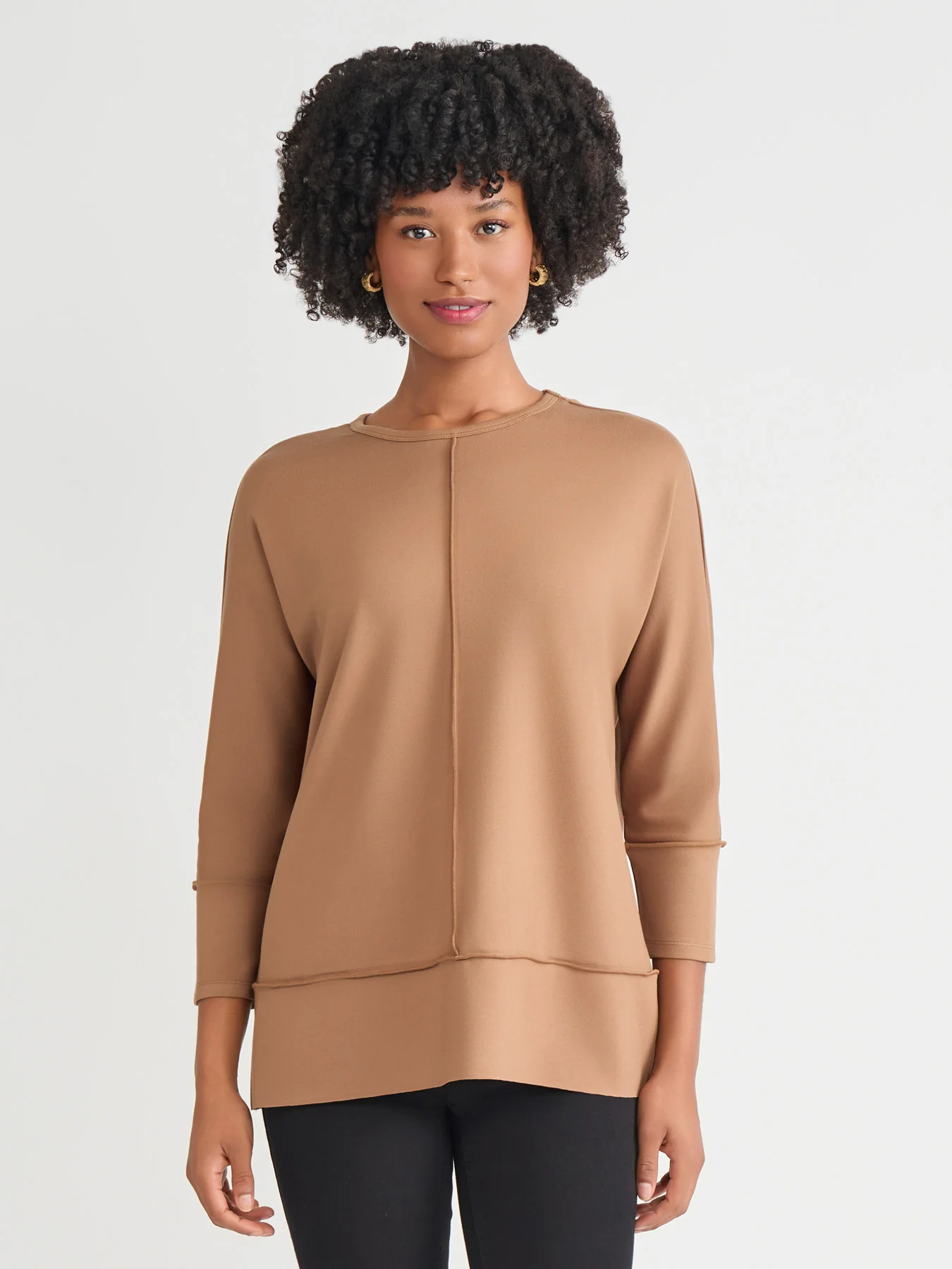 Seam Detail Dolman Tunic, Serenity Knit