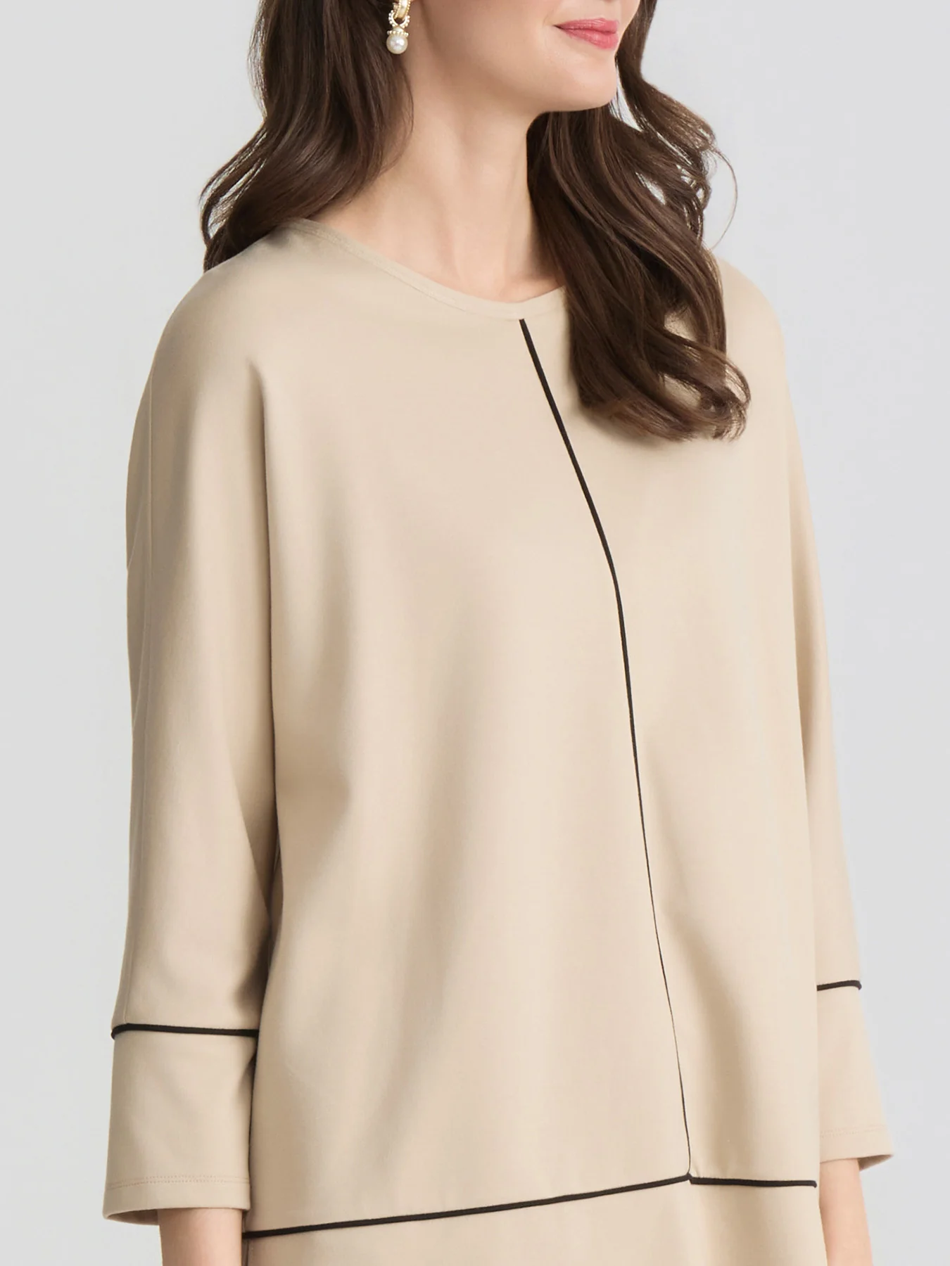 Seam Detail Dolman Tunic, Serenity Knit - Image 3