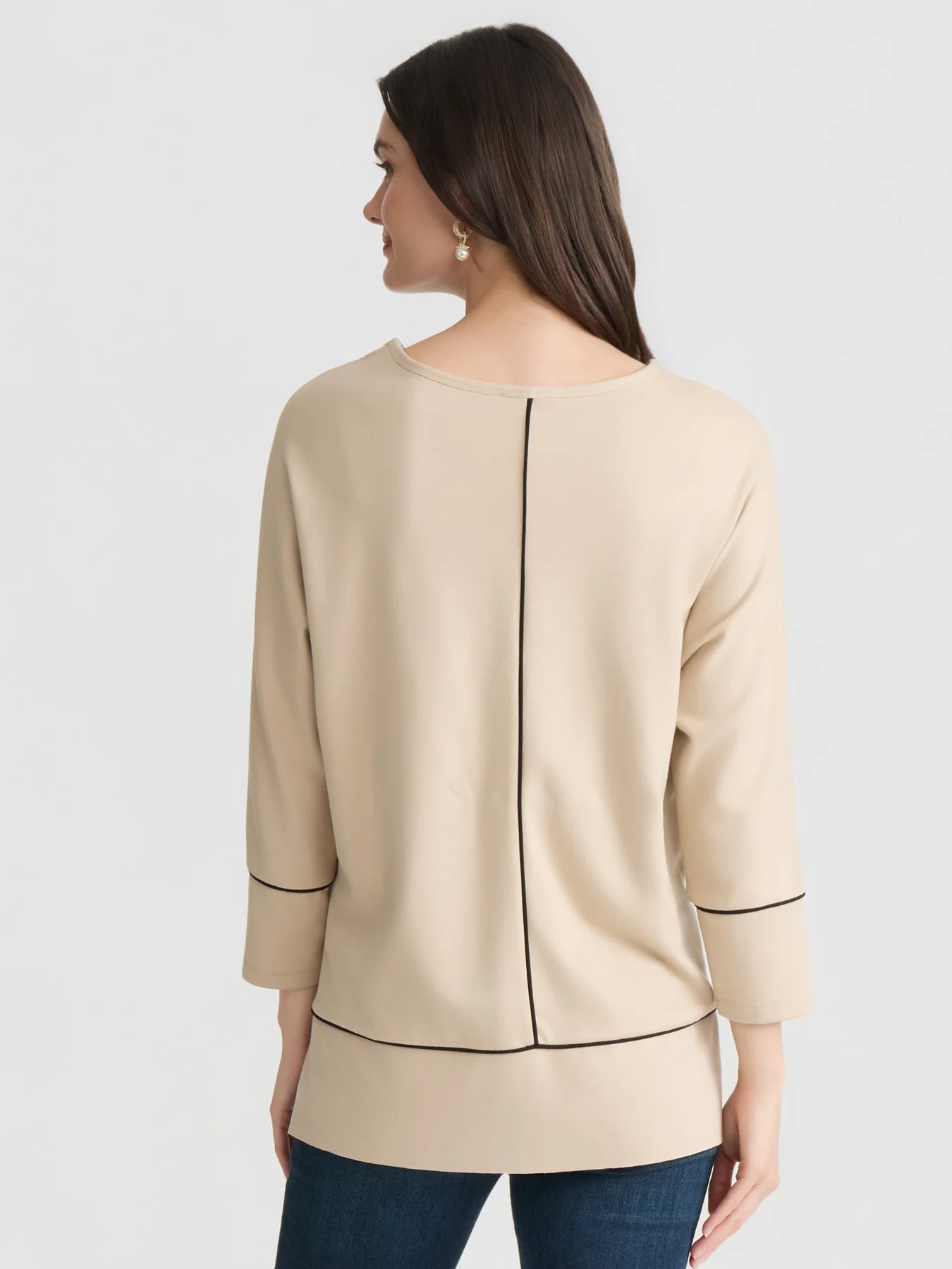 Seam Detail Dolman Tunic, Serenity Knit - Image 4