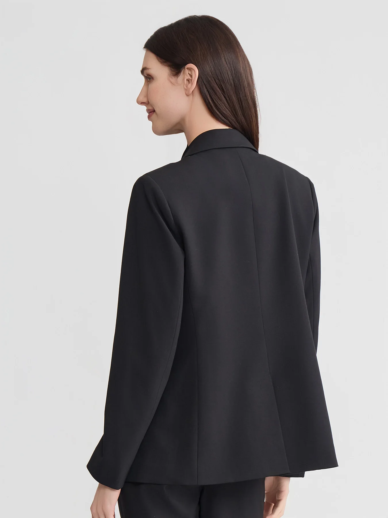 Single-Button Blazer, Polished Bi-Stretch - Image 4