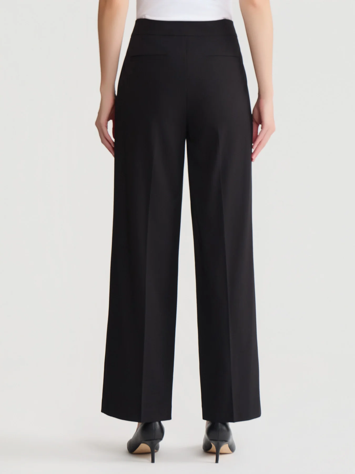 Slash Pocket Wide Leg Pant, Polished Bi-Stretch - Image 3