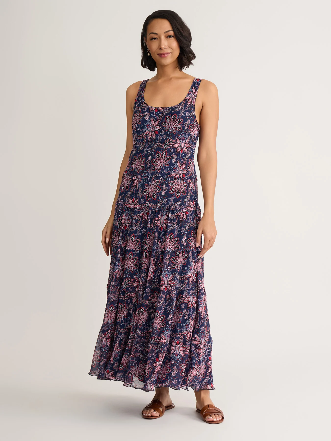 Sleeveless Tiered Maxi Dress - Image 2