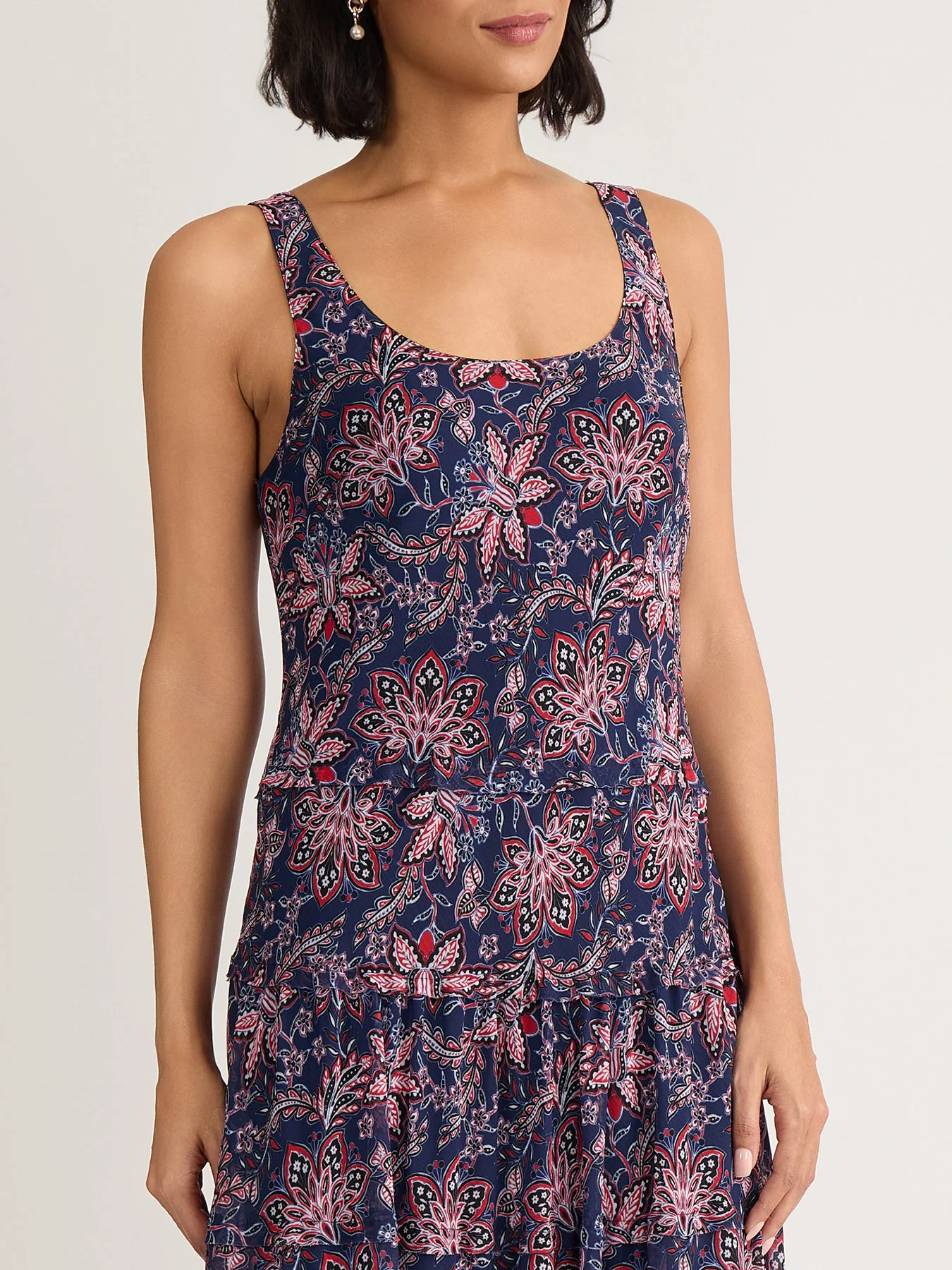 Sleeveless Tiered Maxi Dress - Image 4