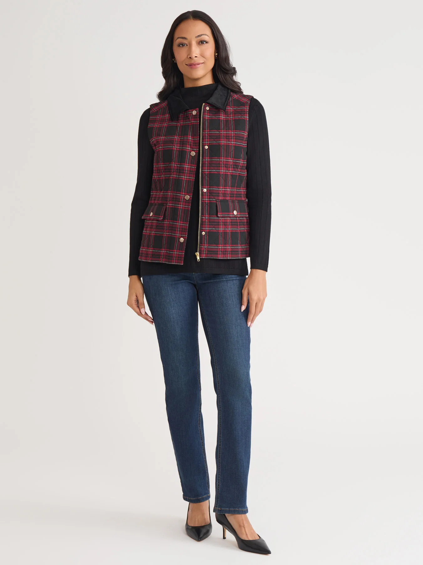 Snap Front Collared Vest - Image 5