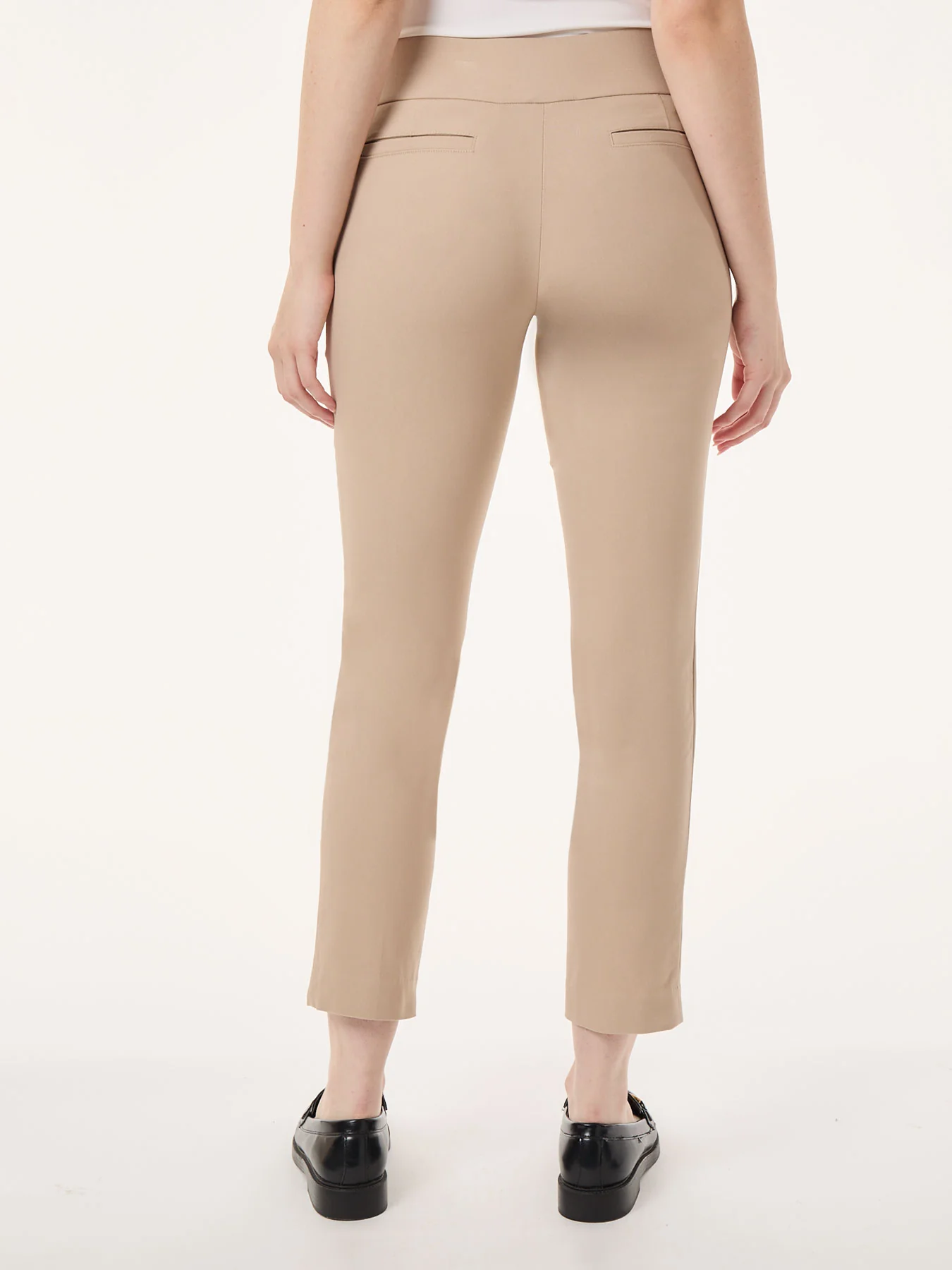 Solid Stretch Pull-On Straight Leg Pant - Image 3