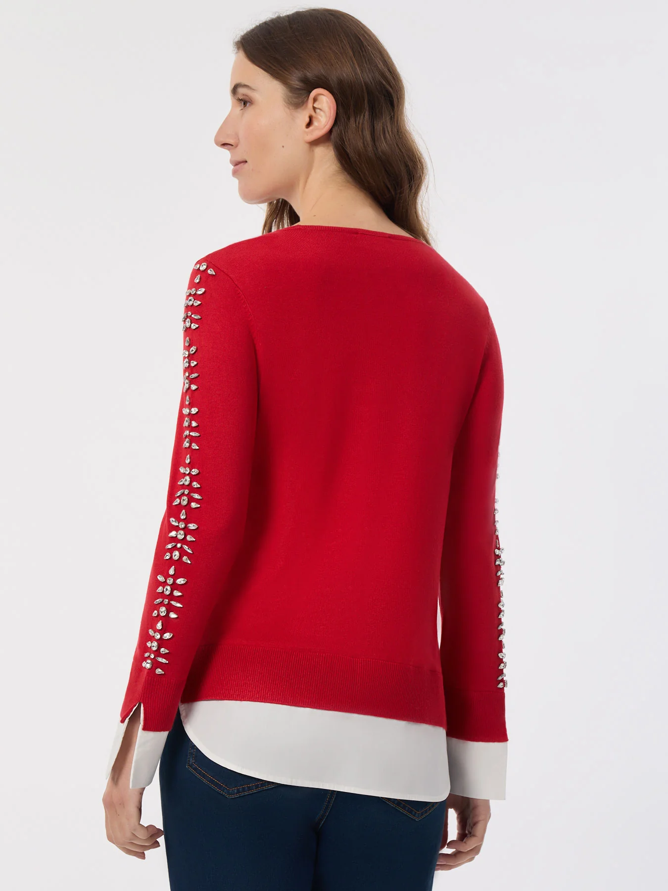 Sparkle Accent Twofer Layered Look Top - Image 4