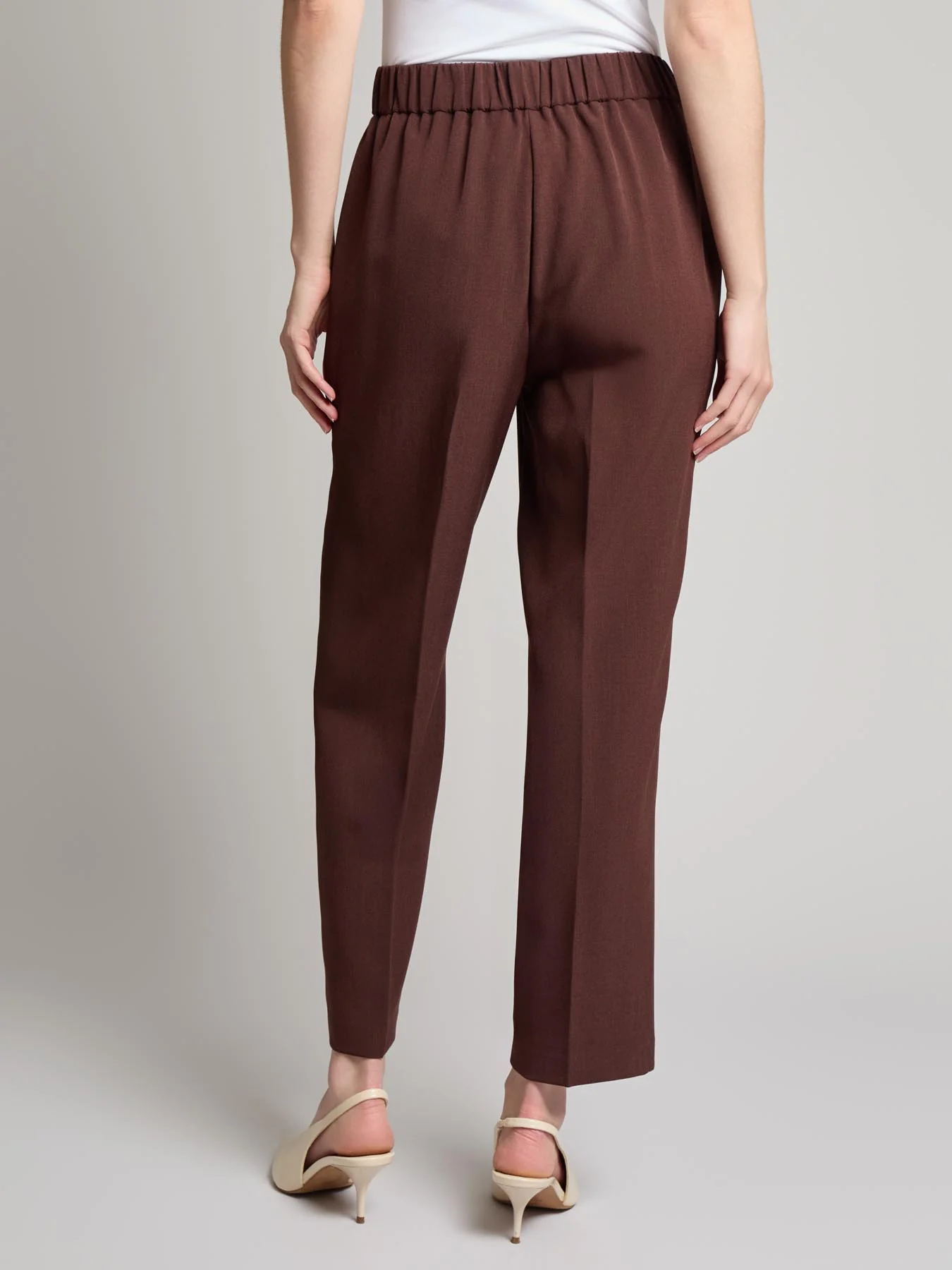 Straight Ankle Pant, Stretch Crepe - Image 3
