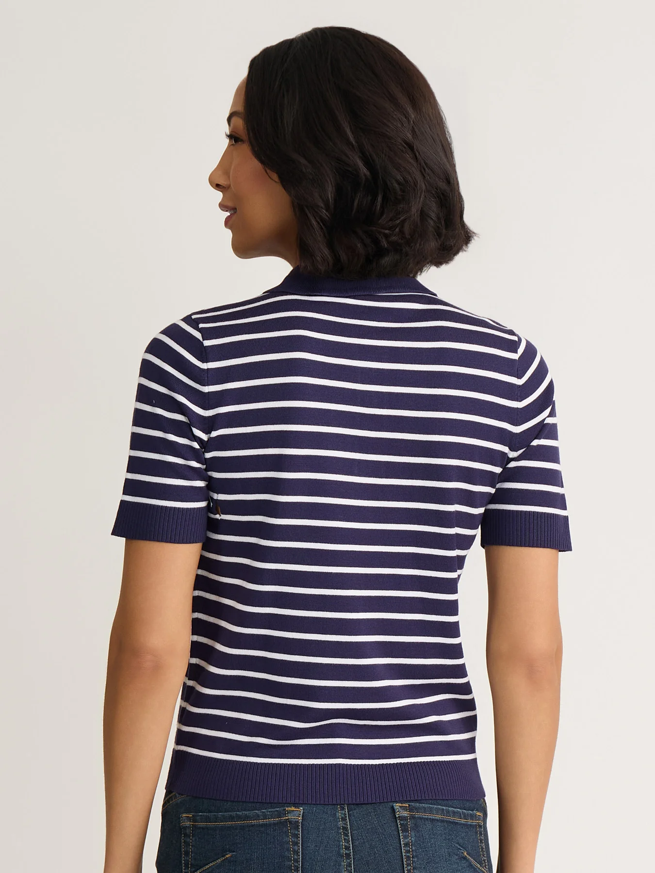 Striped Polo Tee - Image 4