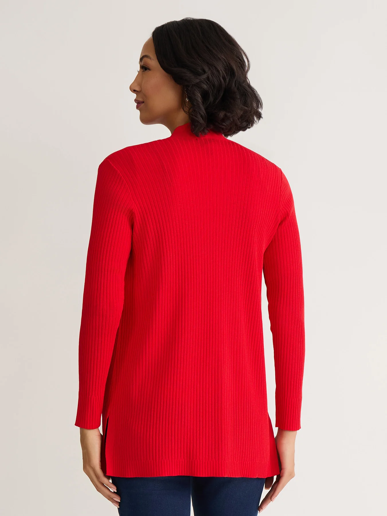 Sutton Cardigan, Ribbed Knit - Image 4