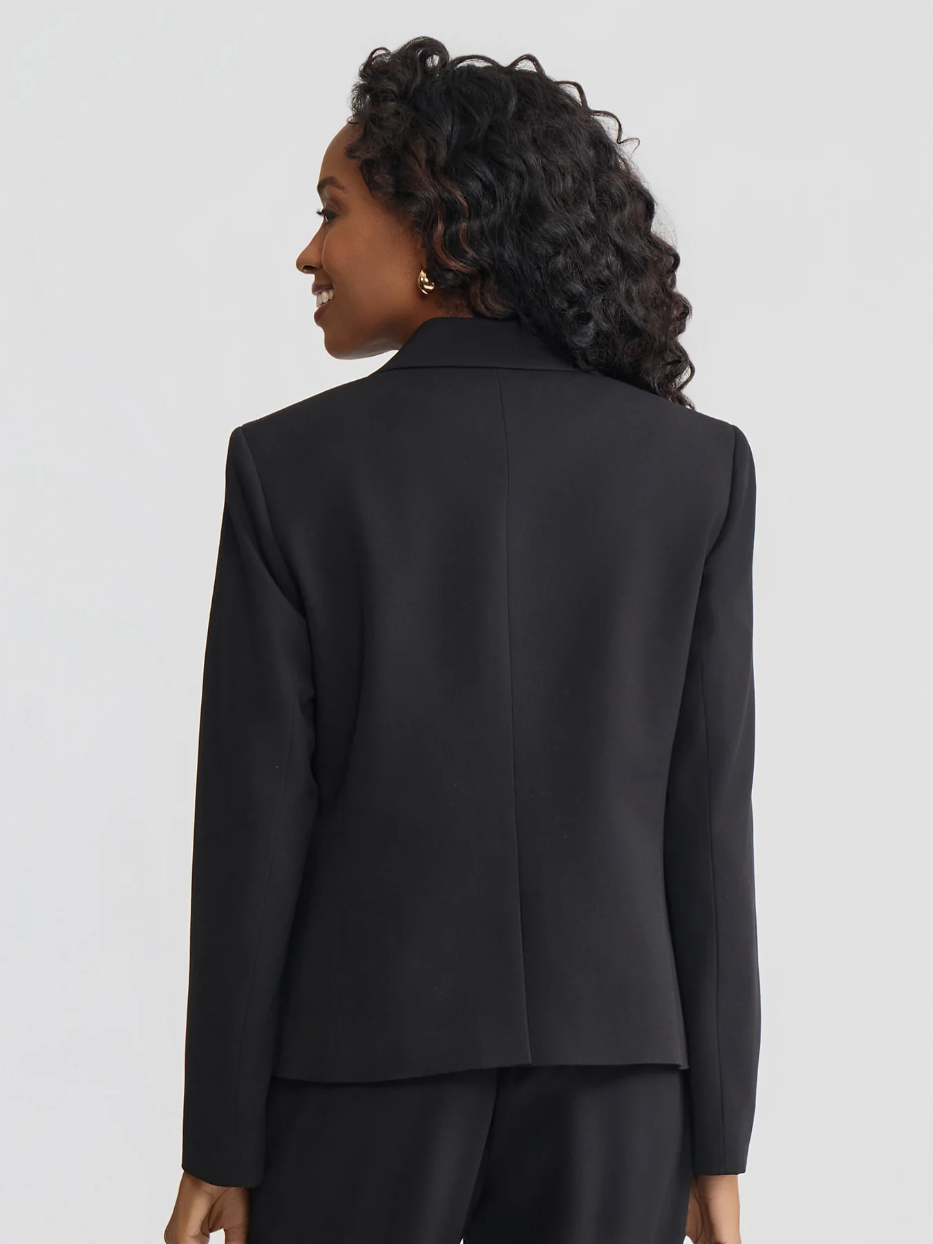 Two-Button Blazer, Polished Bi-Stretch - Image 4