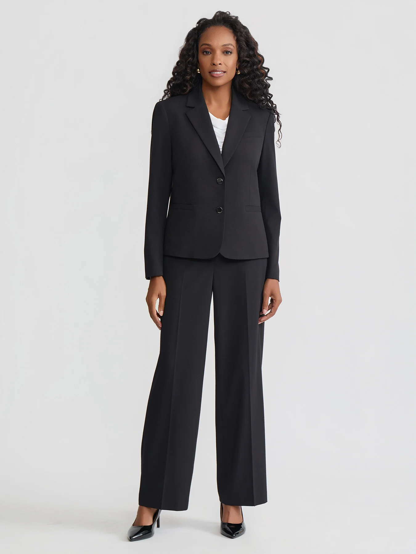 Two-Button Blazer, Polished Bi-Stretch - Image 5