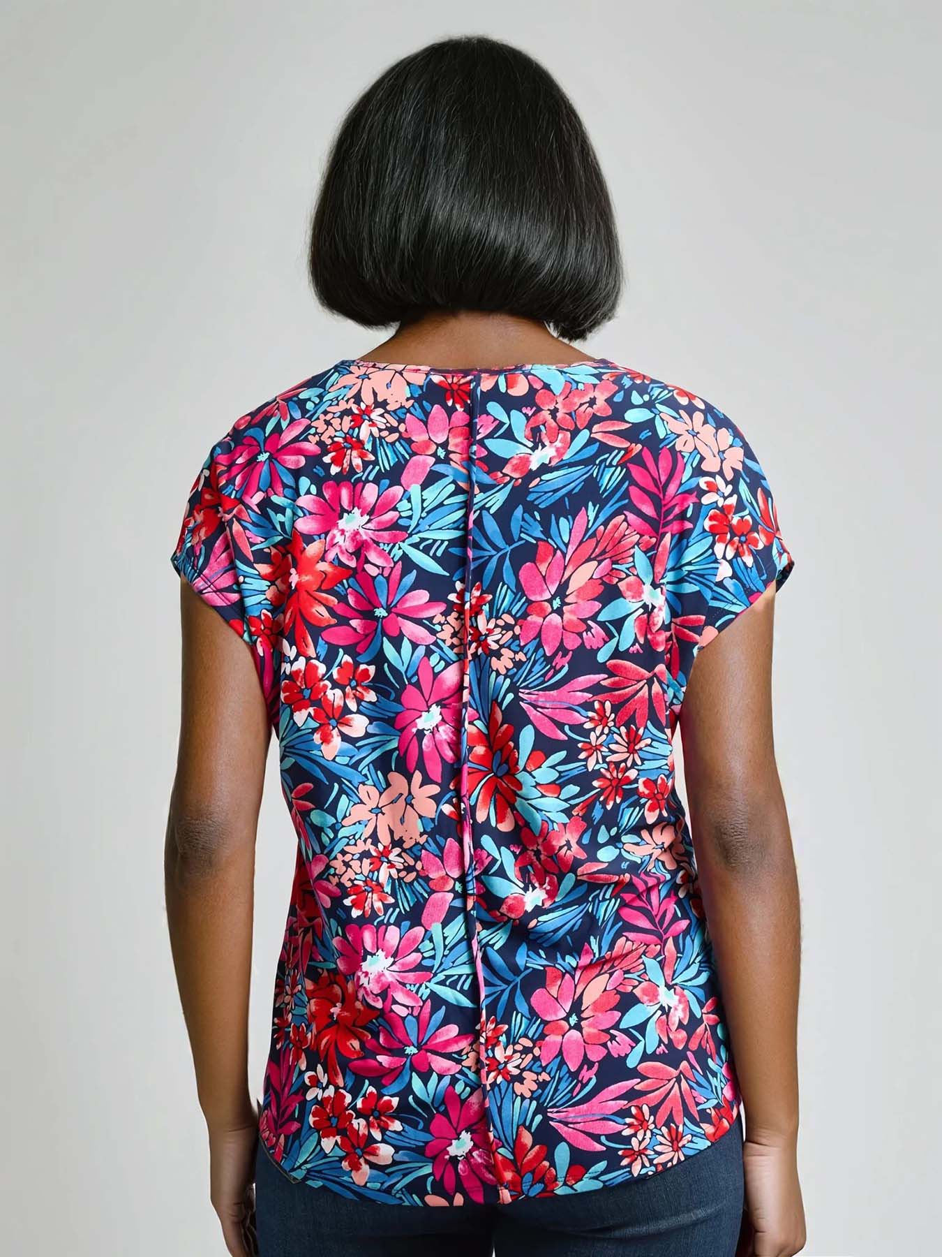 V-Neck Seam Detail Tee - Image 3