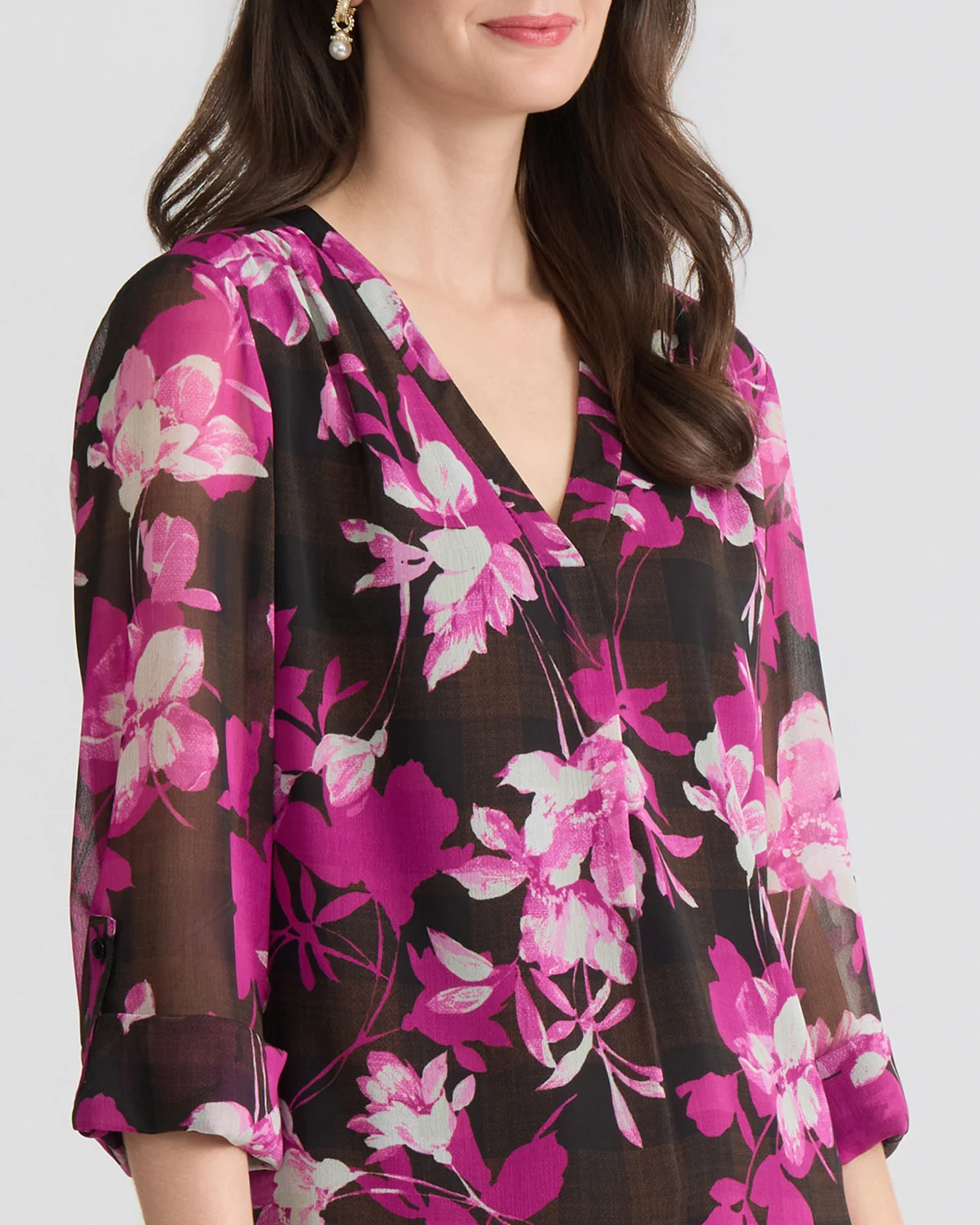 V-Neck Tunic, Printed Yoryu - Image 3