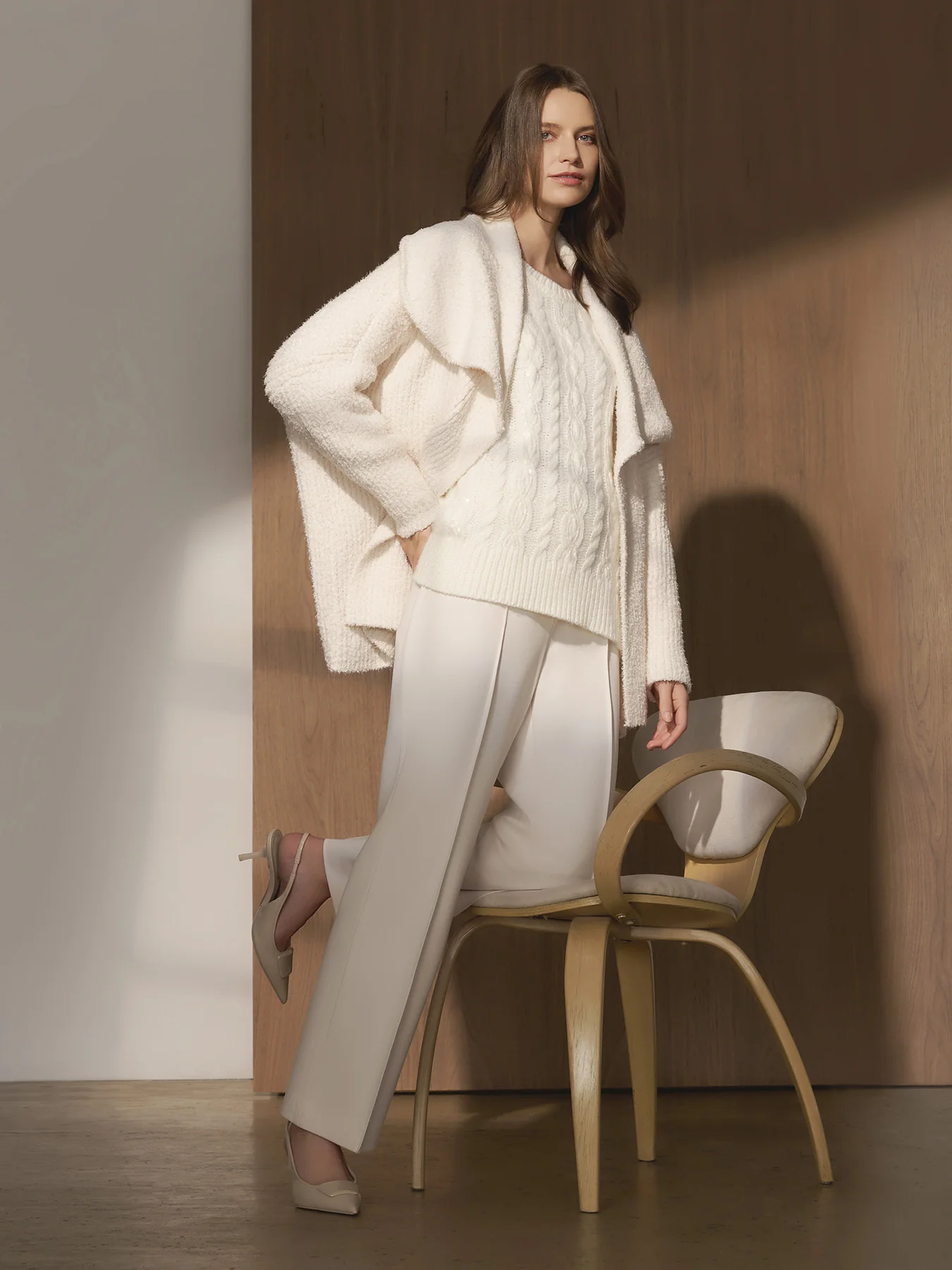 Wide Collared Cardigan - Image 7