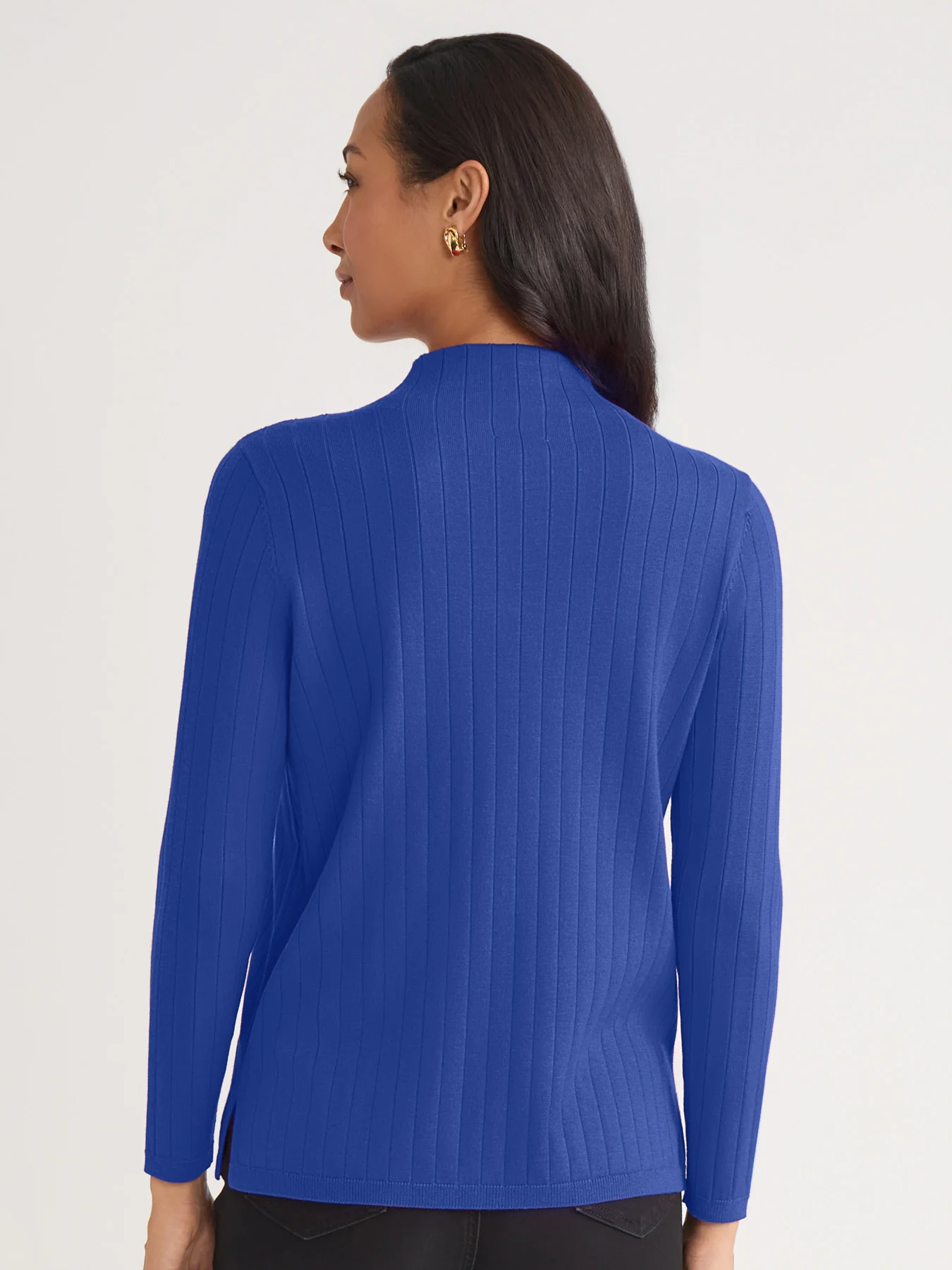 Wide Rib Funnel Neck Top - Image 3