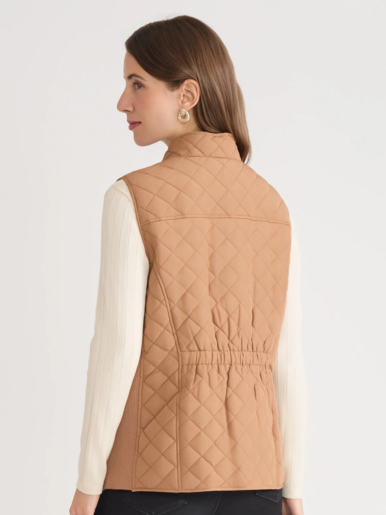 Zip-Front Quilted Vest - Image 4