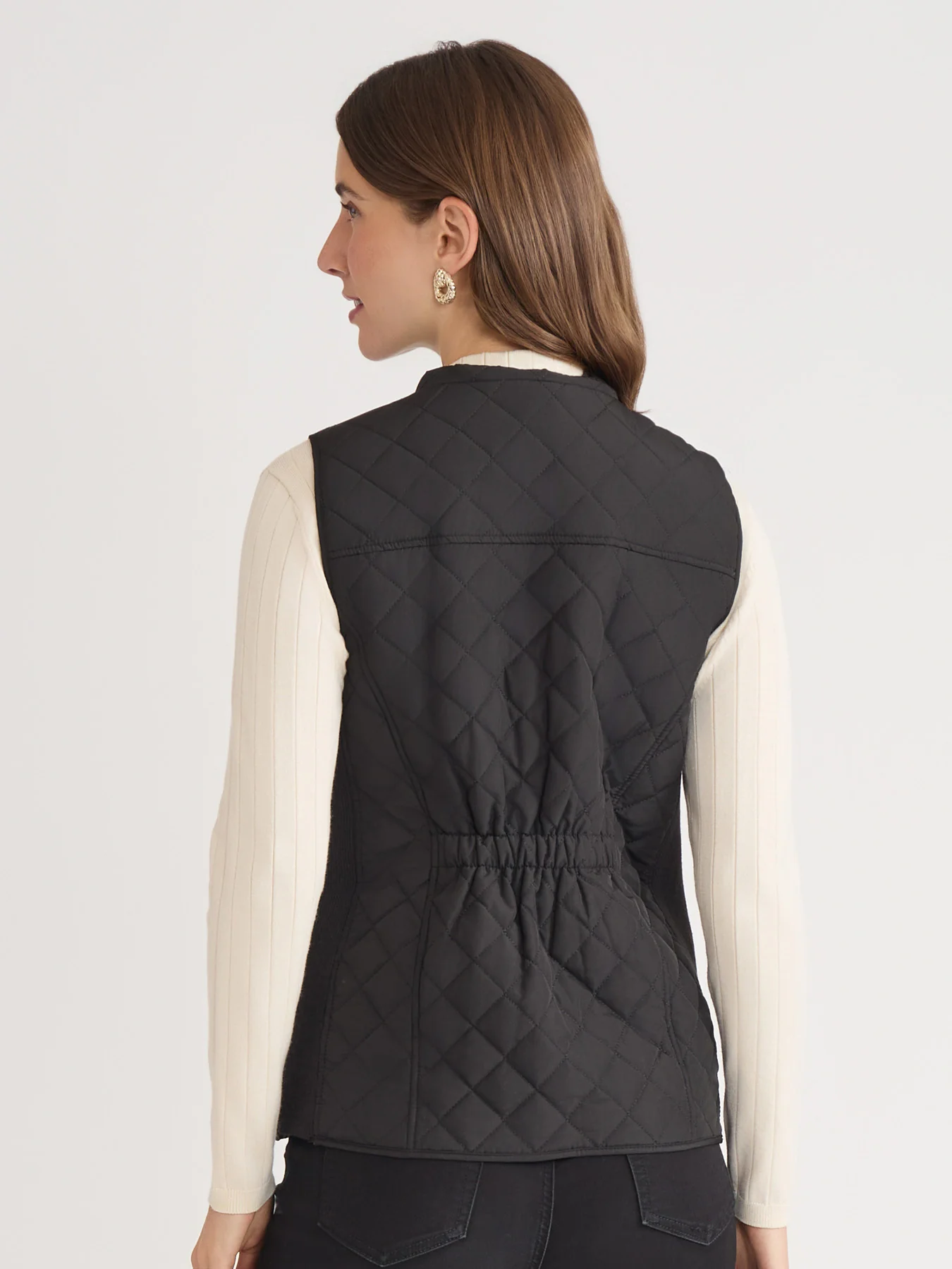 Zip-Front Quilted Vest - Image 4